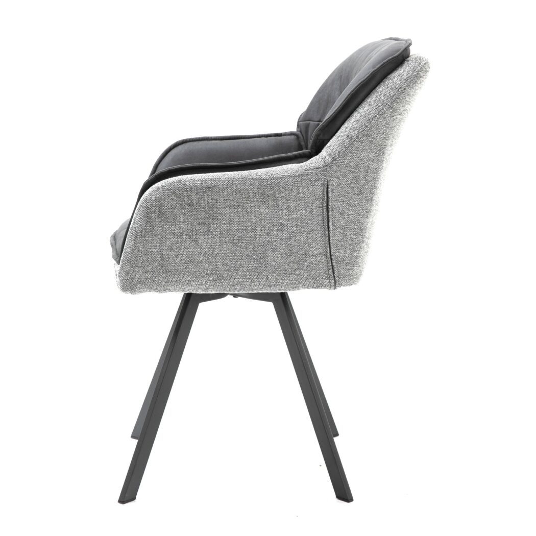 Jídelní židle LUKAS šedá/černá