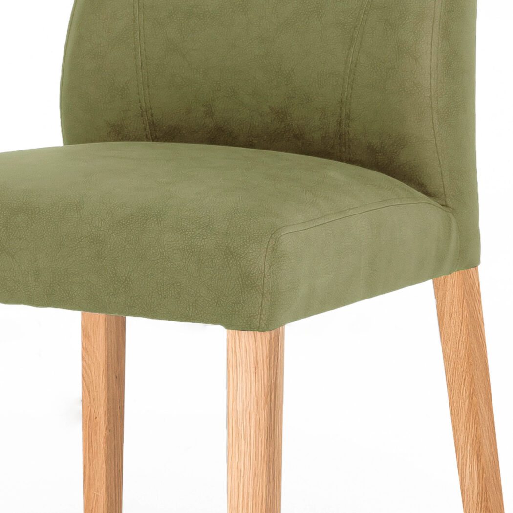 Jídelní židle NAILA dub olejovaný/zelená