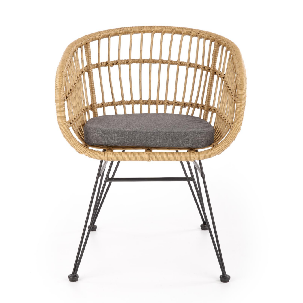 Jídelní židle SCK-456 přírodní/šedá