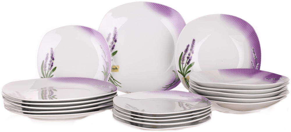 Banquet Sada talířů Square Lavender